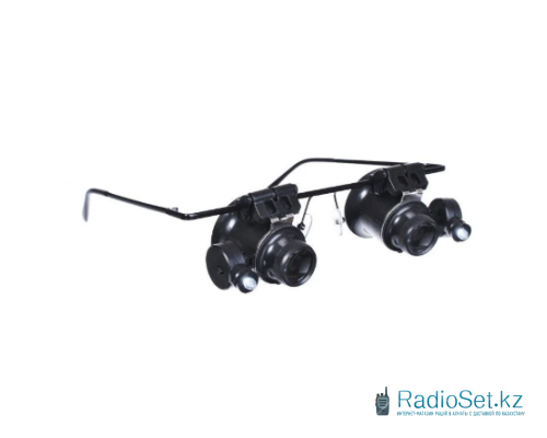 Бинокулярные очки Magnifier NO.9892A-II 20X с подсветкой Бинокулярные очки Magnifier NO.9892A-II 20X с подсветкой